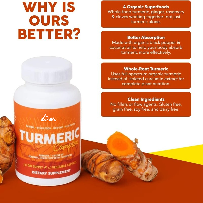 Organic Black Pepper, Turmeric - огляд і ціна Turmeric Curcumin Capsule